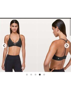 Lululemon State of flow bra, black, Size 6 J152